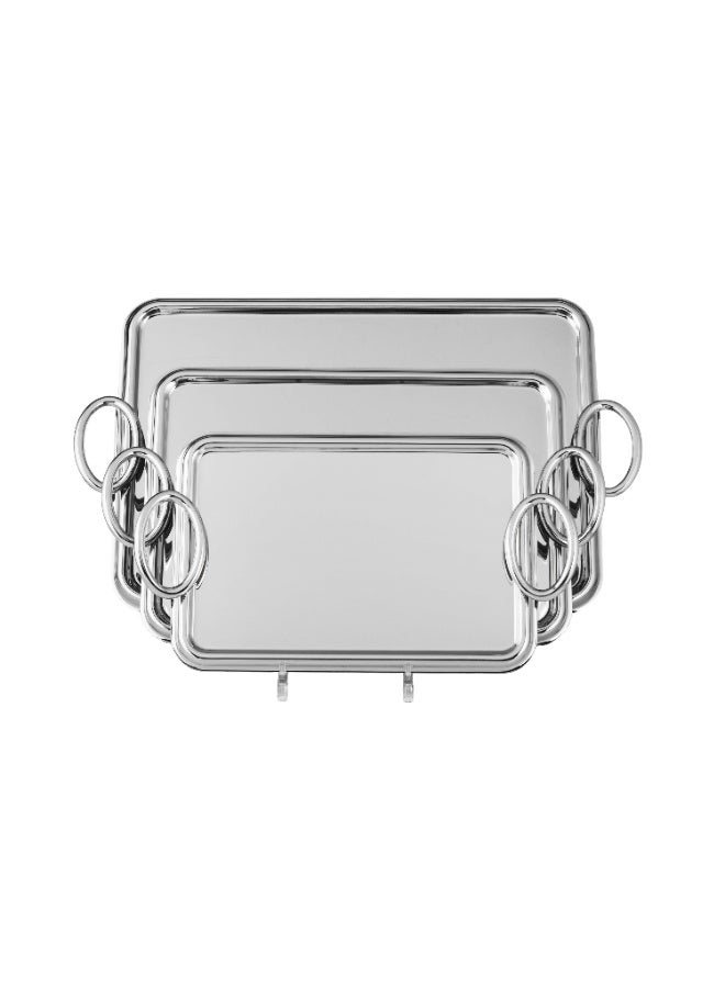 ريفان ✨ صواني وتباسي تقديم فاخرة – طقم 3 قطع | أناقة تليق بالضيافة الراقية ✨ - Image 2